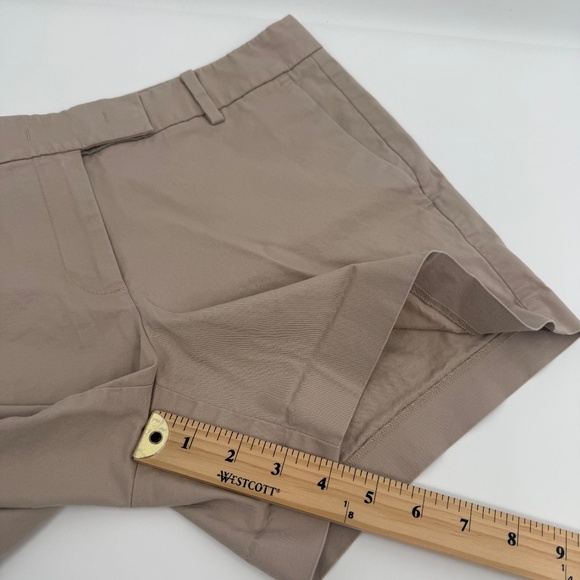 Ann Taylor Shorts Women 4 Beige Khaki Mid Rise Stretch Walking Casual Preppy - Picture 9 of 10